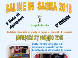 ZugàTolando ritorna alla sagra delle Saline. 27-05-2018